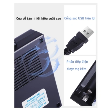 Combo bộ pin sạc Doublepow DP-K93B 4 viên + 4 viên AA 3.000mAh - Giá 119.000đ, giảm 35%