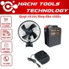Combo Bộ Quạt 8 inch Đảo Chiều 2 Cấp Gió + Pin 30 Cell Chân Pin Phổ Thông