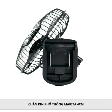 Combo Bộ Quạt 8 inch Đảo Chiều 2 Cấp Gió + Pin 30 Cell Chân Pin Phổ Thông 8