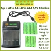 Combo Bộ Sạc 4 Pin AA/AAA Alkaline 1.5V - Dùng cho Đèn Flash, Chuột - Giá 69.000₫ Itechcare 5