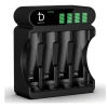 Combo Bộ Sạc Pin dBacoustic C4.000L và Pin AA 1.2V 3.300mAh - Màn Hình LCD, Hàng Chính Hãng, Giá Ưu Đãi 195k 6