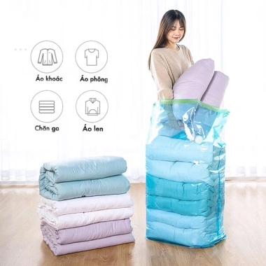 Combo bo túi hút chân không dựng chăn màn, bảo quản quần áo chống ẩm - 55.000₫ 5