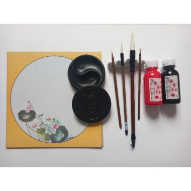 Combo bộ viết thư pháp - Bút, mực, giấy, hộp đựng - Giá 179.000₫, giảm 38.380₫
