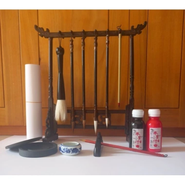 Combo bộ viết thư pháp đầy đủ - Bút, mực, giấy, giảm còn 599.000đ - Dễ học