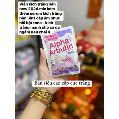 Combo Body Tự Mix Vaselin 4X + Viên Kích Trắng + Serum Alpha Arbutin 2.024 Giá 385k 3 Combo Body Tự Mix Vaselin 4X + Viên Kích Trắng + Serum Alpha Arbutin 2.024 Giá 385k 3