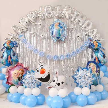 Combo Bóng Sinh Nhật Happy Birth Day Công Chúa Elsa 02 kèm bơm bóng và băng dính - Giá ưu đãi 238.500₫ 2