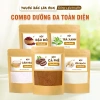 Combo bột siêu trắng da - bột đậu đỏ, trà xanh, yến mạch, cám gạo, cafe - 30.000đ