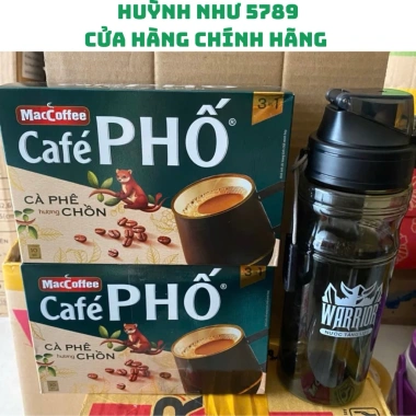 Combo Café Phố Café Hương Chồn 2 Hộp - Bình Nước Warrior 700ml Giá Chỉ 129.000 Đ