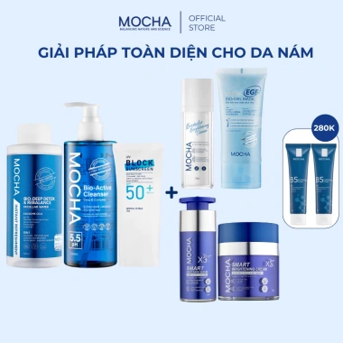 Combo Cải Thiện Nám Toàn Diện Mocha 7 Sản Phẩm và 2 Sữa Rửa Mặt B5 25ml Giảm 23% 9