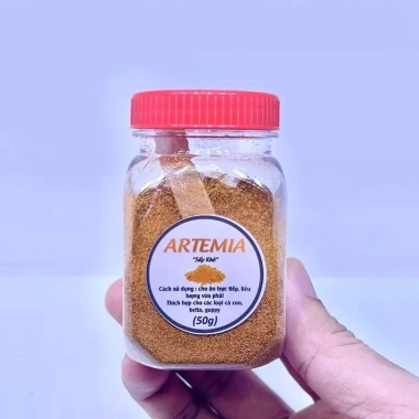 Combo Cám Artemia sấy khô + Tảo bột dinh dưỡng cá cảnh, lên màu, 10.000 VNĐ