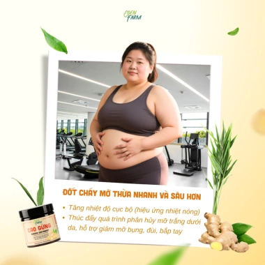 Combo Cao Gừng Xoa Bóp Xương Khớp - Tan Mỡ Bụng, Giảm Đau Cổ Vai Gáy, Thư Giãn 152k 5