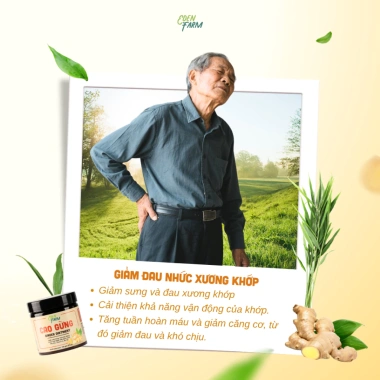 Combo Cao Gừng Xoa Bóp Xương Khớp - Tan Mỡ Bụng, Giảm Đau Cổ Vai Gáy, Thư Giãn 152k 6