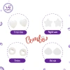 Combo Cặp Đệm Kính Silicon TinyShine Nhỏ Gọn Nữ Giữ Gọng Chống Trượt Siêu Nhẹ 49k 9