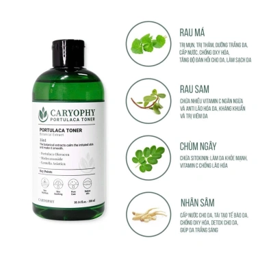Combo Caryophy Portulaca Hàn Quốc - Toner, Serum, Kem dưỡng, Mặt nạ da mụn, Giá ưu đãi 307k 5 Combo Caryophy Portulaca Hàn Quốc - Toner, Serum, Kem dưỡng, Mặt nạ da mụn, Giá ưu đãi 307k 5
