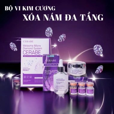 Combo Cerave Serum và Kem Dưỡng Da Giảm Nám Tàn Nhang và Nếp Nhăn 30ml và 30g Giá 850k