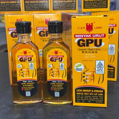 Combo Chai Dầu Nóng Xoa Bóp Geliga và Minyak Urut GPU Indonesia 60ml Giá chỉ 69.000đ 2