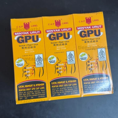 Combo Chai Dầu Nóng Xoa Bóp Geliga và Minyak Urut GPU Indonesia 60ml Giá chỉ 69.000đ 7