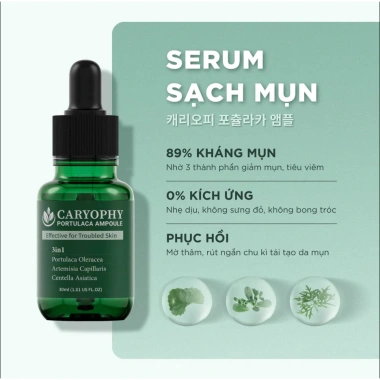 Combo Chăm Sóc Da Mụn Caryophy: Mặt Nạ, Toner, Serum, Kem Dưỡng, Gel Tẩy Da Chết - Giá chỉ 237.000đ 5
