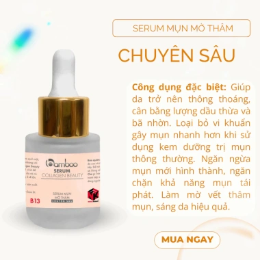 Combo chăm sóc da mụn: kem + serum giảm mụn, xoá thâm, phục hồi da – 289.000 VND