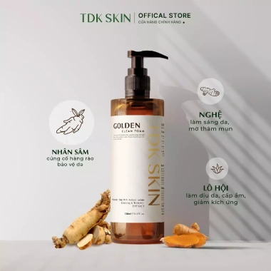 Combo chăm sóc da Serum Newskin + Sữa rửa mặt Golden Clean Foam - Làm sạch sâu, dưỡng ẩm, giá chỉ 468.000₫