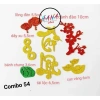 Combo chữ thư pháp phát tài, chữ xốp nhũ kim tuyến Tết có keo dán - 32.000₫ 3