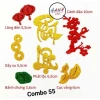 Combo chữ thư pháp phát tài, chữ xốp nhũ kim tuyến Tết có keo dán - 32.000₫ 6