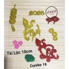 Combo chữ thư pháp phát tài, chữ xốp nhũ kim tuyến Tết có keo dán - 32.000₫ 8