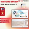 Combo Chuột Bàn Phím Bluetooth Không Dây iPad Laptop - Mỏng, Kết Nối Ổn Định, Tặng Lót