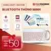 Combo Chuột Bàn Phím Bluetooth Không Dây iPad Laptop - Mỏng, Kết Nối Ổn Định, Tặng Lót 2
