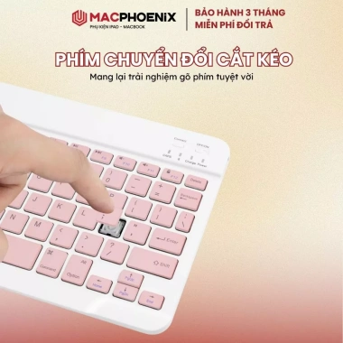Combo Chuột Bàn Phím Bluetooth Không Dây iPad Laptop - Mỏng, Kết Nối Ổn Định, Tặng Lót