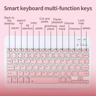 Combo Chuột Bàn Phím Bluetooth Không Dây iPad Laptop - Mỏng, Kết Nối Ổn Định, Tặng Lót
