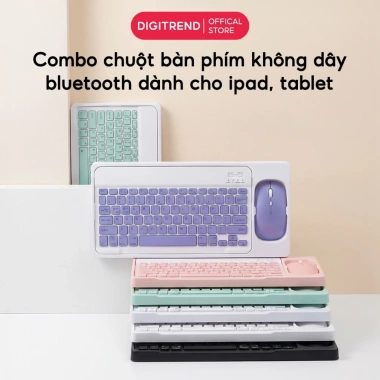 Combo Chuột Bàn Phím Bluetooth SMTech Không Dây Êm Ái Giá 168k cho Laptop iPad