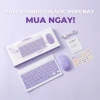 Combo Chuột Bàn Phím Bluetooth SMTech Không Dây Êm Ái Giá 168k cho Laptop iPad 8