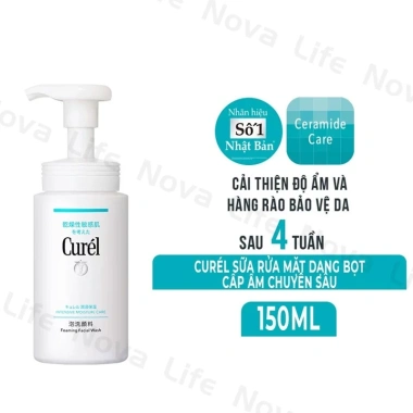 Combo Curel Da Khô và Nhạy Cảm - Kem Dưỡng Phục Hồi + Sữa Rửa Mặt Tạo Bọt, Ngừa Khô Căng, Mẩn Đỏ, 233.901₫ 2
