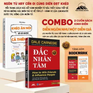 Combo Đắc Nhân Tâm + Khéo Ăn Nói – Sách Tiên Phong Books, Giá ưu đãi 109.000, nâng cao giao tiếp & lãnh đạo