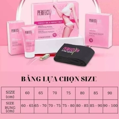 Combo Đai Gel Giảm Mỡ Perfect Eo Chính Hãng - Giảm 35% Đốt Mỡ Bụng, Đánh Bay Vòng 3 4