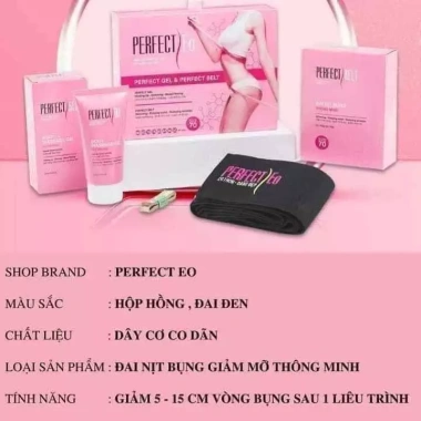 Combo Đai Gel Giảm Mỡ Perfect Eo Chính Hãng - Giảm 35% Đốt Mỡ Bụng, Đánh Bay Vòng 3 7