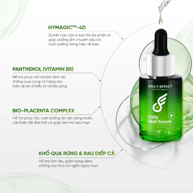 Combo DAILY EFFECT Sữa Rửa Mặt 120ml + Serum HA B5 30ml + Gel Chấm Mụn 5g - Làm sạch Dưỡng ẩm mụn - 639.000đ 6 Combo DAILY EFFECT Sữa Rửa Mặt 120ml + Serum HA B5 30ml + Gel Chấm Mụn 5g - Làm sạch Dưỡng ẩm mụn - 639.000đ 6