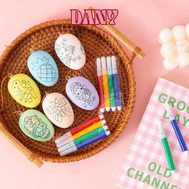 Combo DANY 3/5 Trứng Tô Màu Bé Sáng Tạo – Tặng Bút Lông, Giao Ngay, Giá 27.000₫