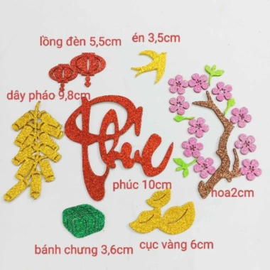 Combo Đào Rời Đáy Phẳng Dán Dưa Dừa Bưởi Trang Trí Tết - Giá 25.000 VNĐ Giảm Sốc