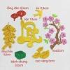 Combo Đào Rời Đáy Phẳng Dán Dưa Dừa Bưởi Trang Trí Tết - Giá 25.000 VNĐ Giảm Sốc 8