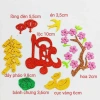Combo Đào Rời Đáy Phẳng Dán Dưa Dừa Bưởi Trang Trí Tết - Giá 25.000 VNĐ Giảm Sốc 9