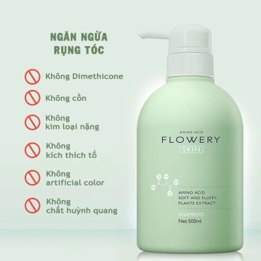 Combo Dầu Gội, Dầu Xả, Sữa Tắm Nước Hoa Muối Biển Flowery 500ml - Dưỡng Tóc, Giá 80.200₫