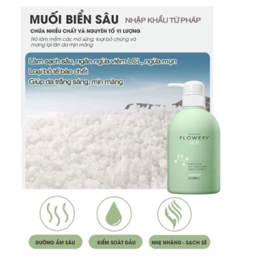 Combo Dầu Gội, Dầu Xả, Sữa Tắm Nước Hoa Muối Biển Flowery 500ml - Dưỡng Tóc, Giá 80.200₫ 7 Combo Dầu Gội, Dầu Xả, Sữa Tắm Nước Hoa Muối Biển Flowery 500ml - Dưỡng Tóc, Giá 80.200₫ 7