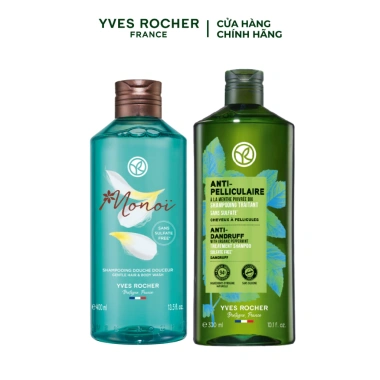 Combo Dầu Gội Không Sulfate Yves Rocher + Sữa Tắm 2 trong 1 Hương Tiaré Monnoi 300ml và 400ml - Giá 544k 5