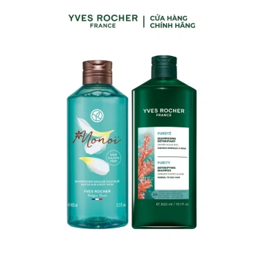 Combo Dầu Gội Không Sulfate Yves Rocher + Sữa Tắm 2 trong 1 Hương Tiaré Monnoi 300ml và 400ml - Giá 544k 7