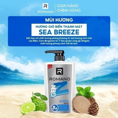 Combo Dầu gội nam Romano Gen Z 610g + Sáp vuốt tóc 68g - Giảm giá, tóc chắc khỏe, chỉ 263k VND 5