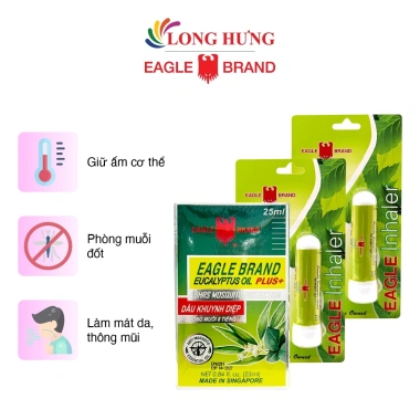 Combo Dầu Khuynh Diệp Eagle 25ml + 2 Ống Hít Eagle Inhaler - Giá chỉ 189.000đ 2