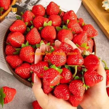 Combo Dâu Tây Nhân Tạo 5-10-20 Trang Trí Tiệc Giáng Sinh, Bánh Cưới Giá 24.000 VND 2 Combo Dâu Tây Nhân Tạo 5-10-20 Trang Trí Tiệc Giáng Sinh, Bánh Cưới Giá 24.000 VND 2