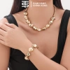 Combo Dây Chuyền Vòng Đeo Tay Cá Tính Hợp Kim Mạ Sáng Bóng - Giá 35.490₫